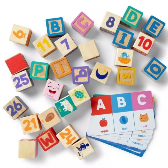 Melissa & Doug Ms. Rachel Wooden Learning Blocks 18M-3Y - Picture 4 of 4